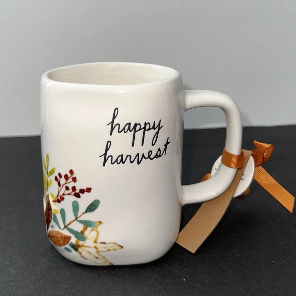 Rae Dunn Happy Harvest Mug, Pumpkin, Thanksgiving, Fall,NEW